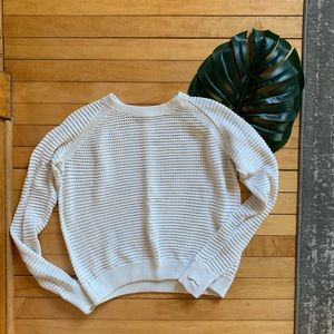 Lululemon Cream / White Waffle Sweater